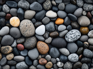 Fototapeta na wymiar Texture depicting a background of small pebbles