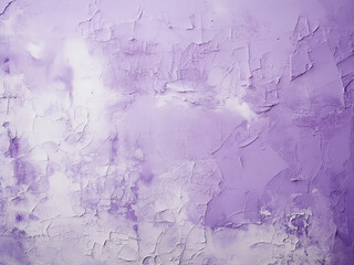 Abstract textured background featuring an old plastered wall in motley lilac tones