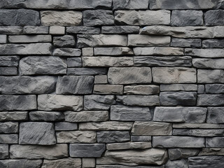 Obraz premium Gray background highlights texture of grey stone wall