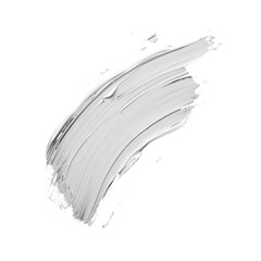 White Paint Stroke on Transparent Background