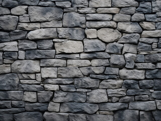 Texture or background of gray relief stone wall