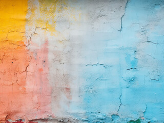 Diverse colors on wall surface create abstract background texture