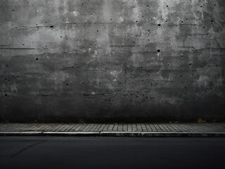 Asphalt background with vignette effect complementing wall texture