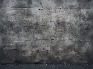 Vignette effect on wall texture combined with asphalt - obrazy, fototapety, plakaty