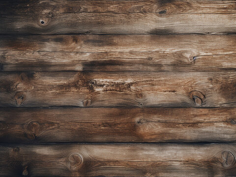 Detailed shot of stained wooden wall for background