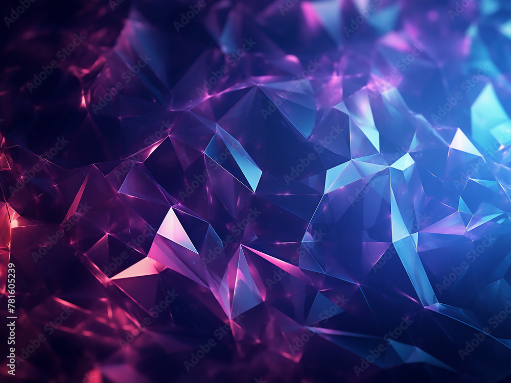 Poster a polygonal background takes shape in a mesmerizing 3d render