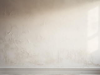 Delicate white paint layer enhances the wall's aesthetic appeal
