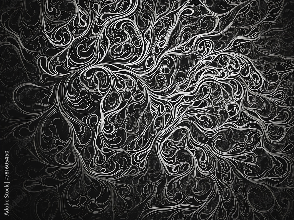 Poster mesmerizing interplay of black and white tones captivates in this abstract image