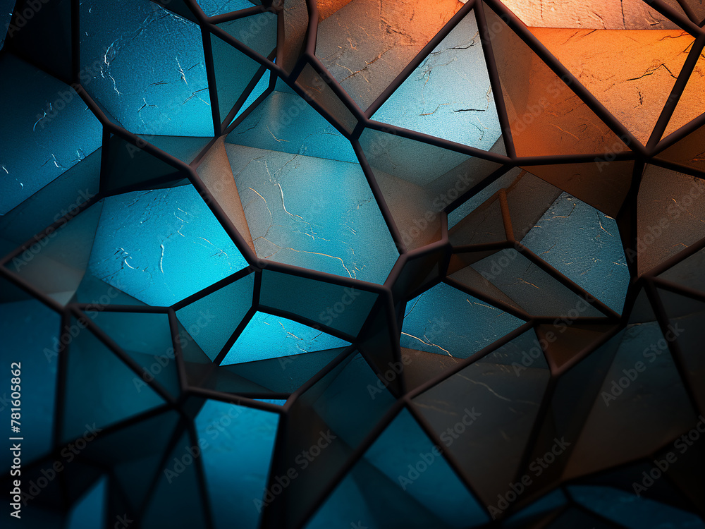 Poster intricate macro pattern creates abstract geometric background