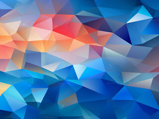 Low polygon triangle background texture in 3D - obrazy, fototapety, plakaty