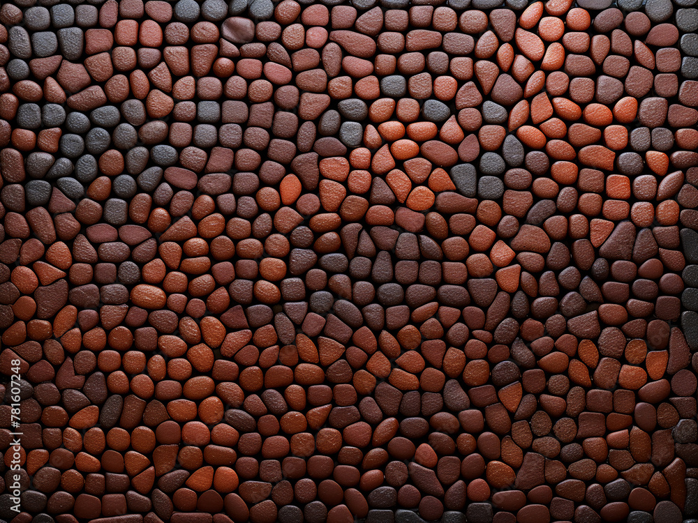 Poster texture showcases small rectangular objects with repetitive patterns