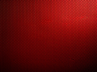 Red stainless steel provides a textured background
