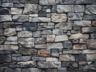 Texture showcases the arrangement of small overlapping stone blocks