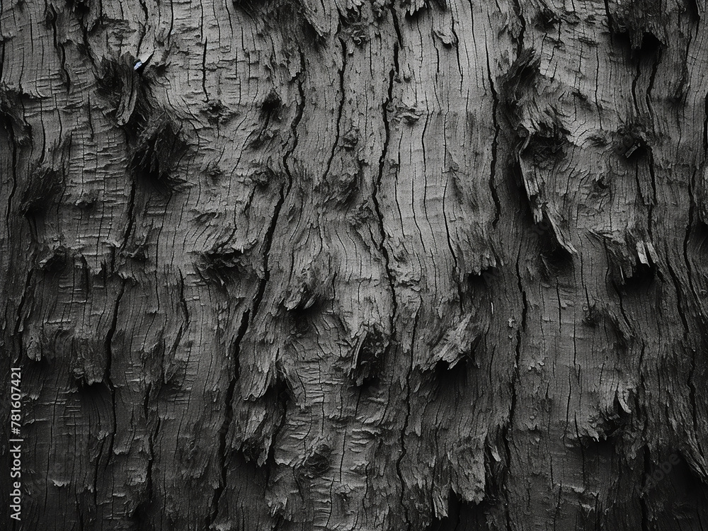 Poster abstract monochrome background features pine tree bark texture
