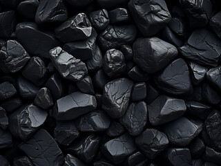 Porous texture of black stone forms a nature abstract background
