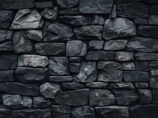 High-resolution background featuring dark grey textured stone wall