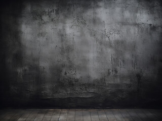 A textured background portrays a black wall with vintage distressed grunge texture