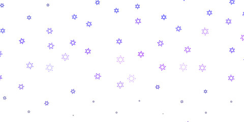 Light purple vector background with covid-19 symbols.