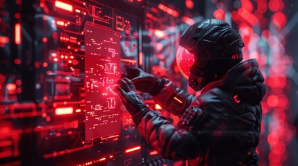 a futuristic hacking technology