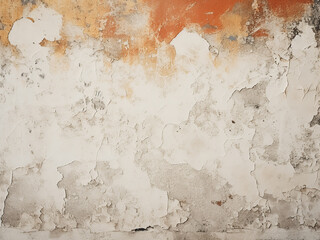 Decorative wall paint creates a stucco texture on a messy wall
