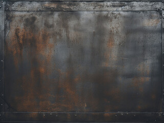 Textured surface of grunge steel embellishes the wall - obrazy, fototapety, plakaty
