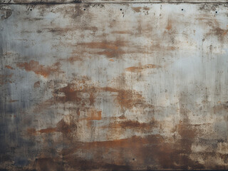 Textured wall background features rough grunge steel