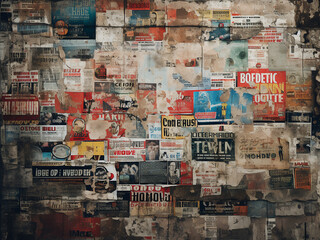 Texture backgrounds inspired by the grunge of old posters