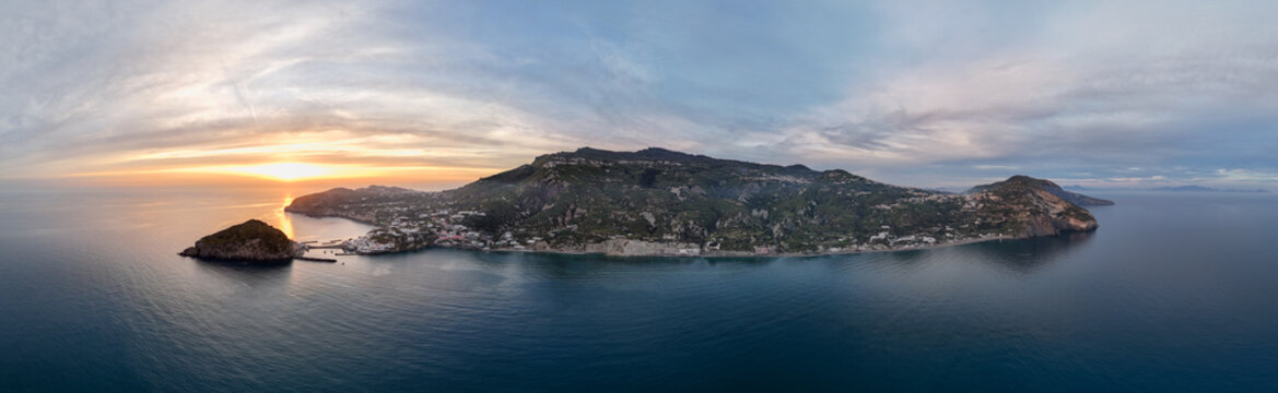 Landscape of Ischia from the south side