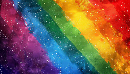 pride and love rainbow background - obrazy, fototapety, plakaty