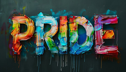 pride and love rainbow background