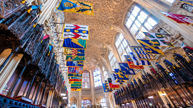 A look to the Coffered ceiling of The Lady Chapel