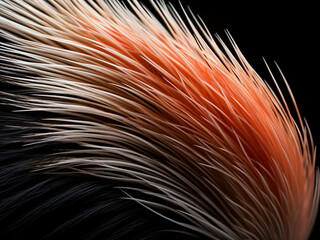 Unique texture depicted from porcupine's quill tail - obrazy, fototapety, plakaty