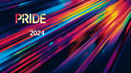 PRIDE 2024 rainbow background 