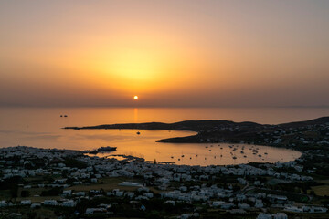 sunset in the sea
