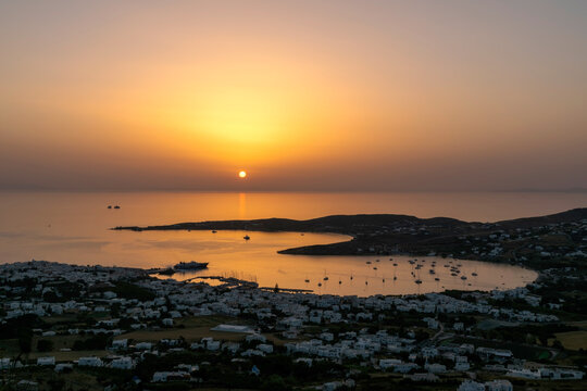 sunset in the sea