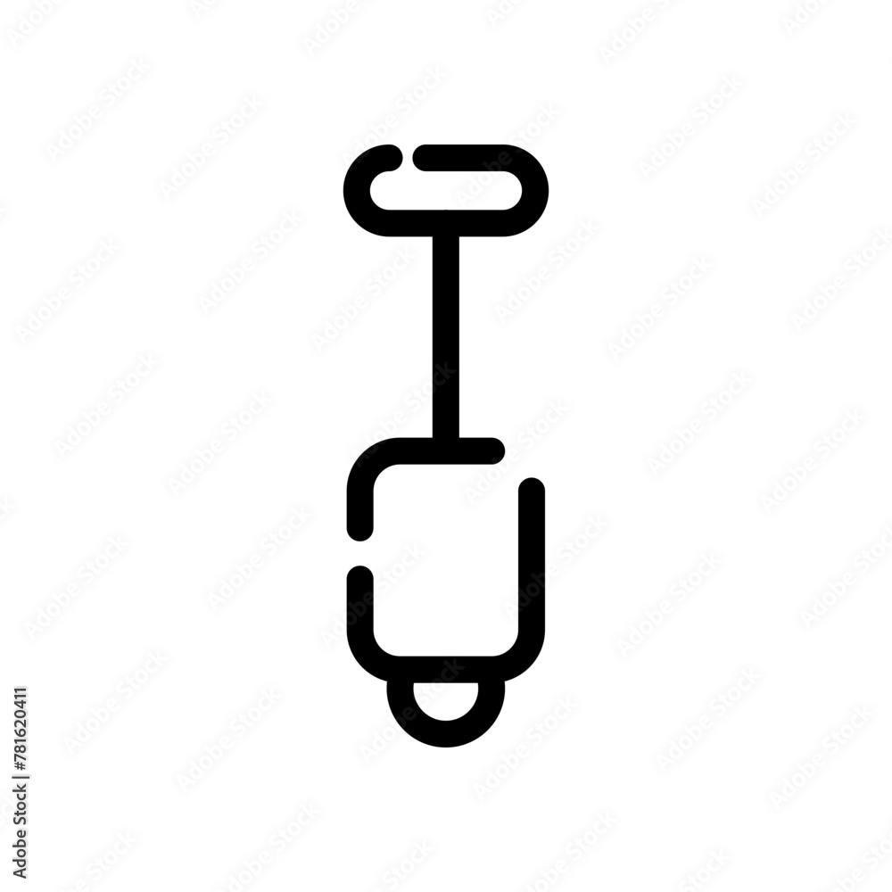 Poster hanging chandelier vector. lamp line vector logo icon. outline of a light bulb with a shade. top dec