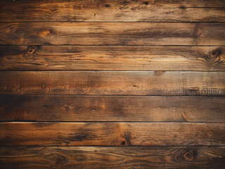 Fototapeta premium Close-up of vintage wooden table surface and rustic wall texture