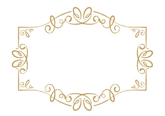 アナログ感のあるエレガントな装飾フレーム・見出し