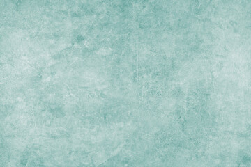 Painted turquoise grungy concrete background texture. Abstract wallpaper, shabby stone wall,...