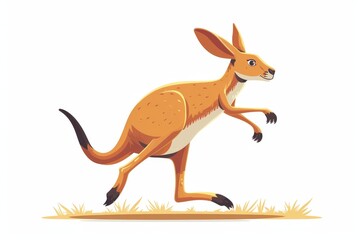 A cartoon kangaroo hopping from one ad platform to another, representing multi-platform PPC strategy, space for text