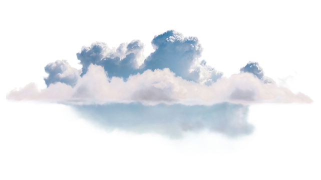 Soft clouds fog shapes isolate on transparent backgrounds