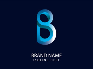 Fototapeta premium B letter logo