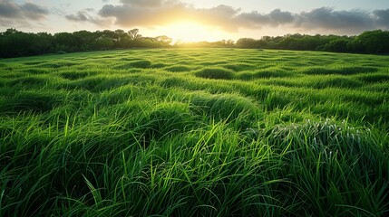 Summer grass. Field grass. Hay time. Spacious pastures. Juicy grass. Steppe expanses. Green vegetation. Green spikelets. Food for livestock. Harvesting hay. Juicy grass. - obrazy, fototapety, plakaty