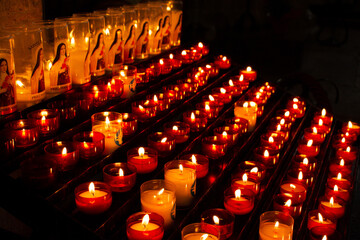 candles in church