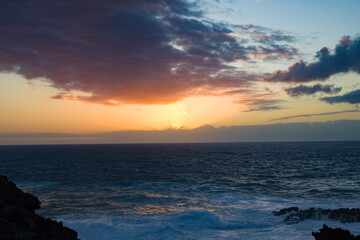 Vista del Teide al atardecer