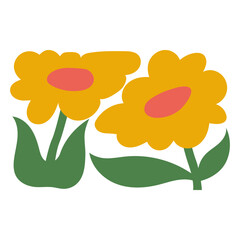 Abstract Groovy Flowers