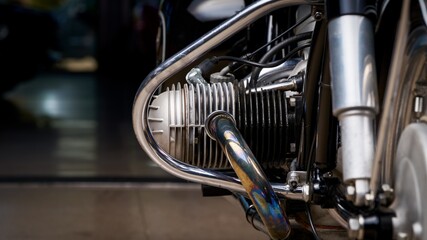 Obraz premium Opposite twin engine
