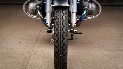 Motorcycle tire tread