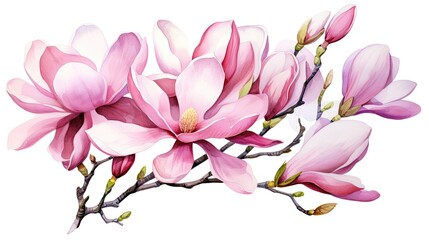 Obraz premium pink magnolia flowers