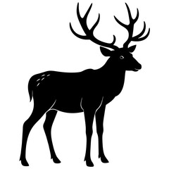 Simple deer with long horns.

 

 